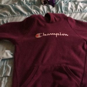 Selling a Purple Champion Hoodie.